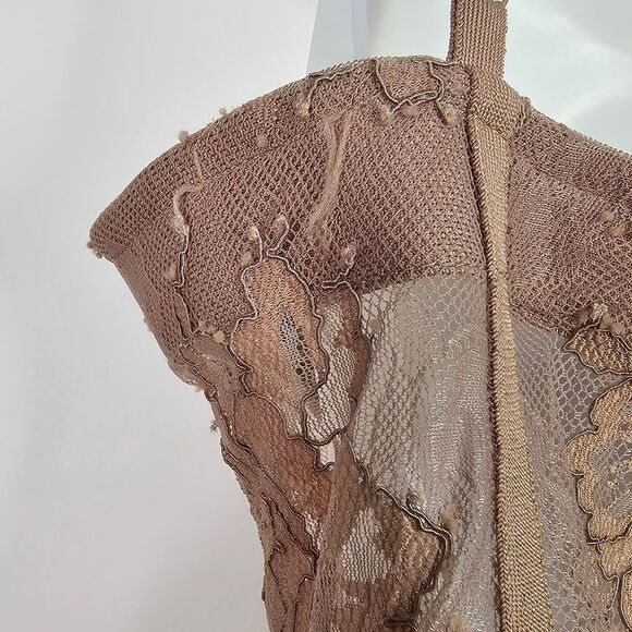 Tan Corset Lace Jumpsuit - Picture 6 of 12